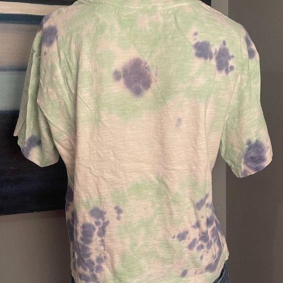 Calvin Klein Pastel Tie-Dye cropped T-Shirt NWOT Sz. Small - Picture 4 of 7
